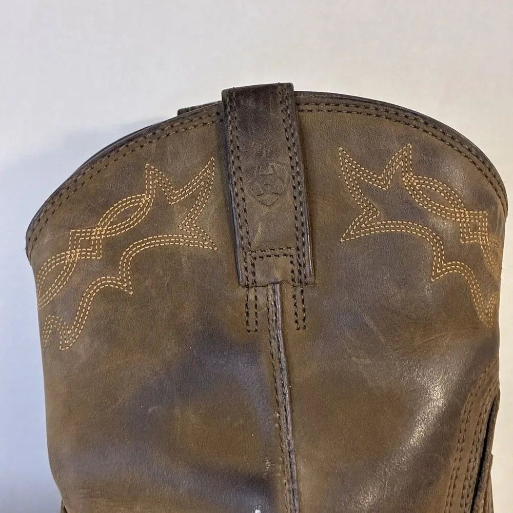 Ariat WorkHog Men’s 10.5 EE Brown Waterproof Composite Toe Pull On Work Boots